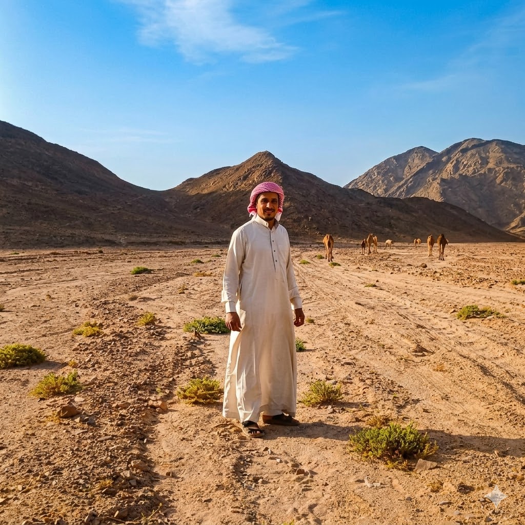 المضمر محمد أبو عليان المزيني..  صااحب إنجازات بميادين الهجن المصرية